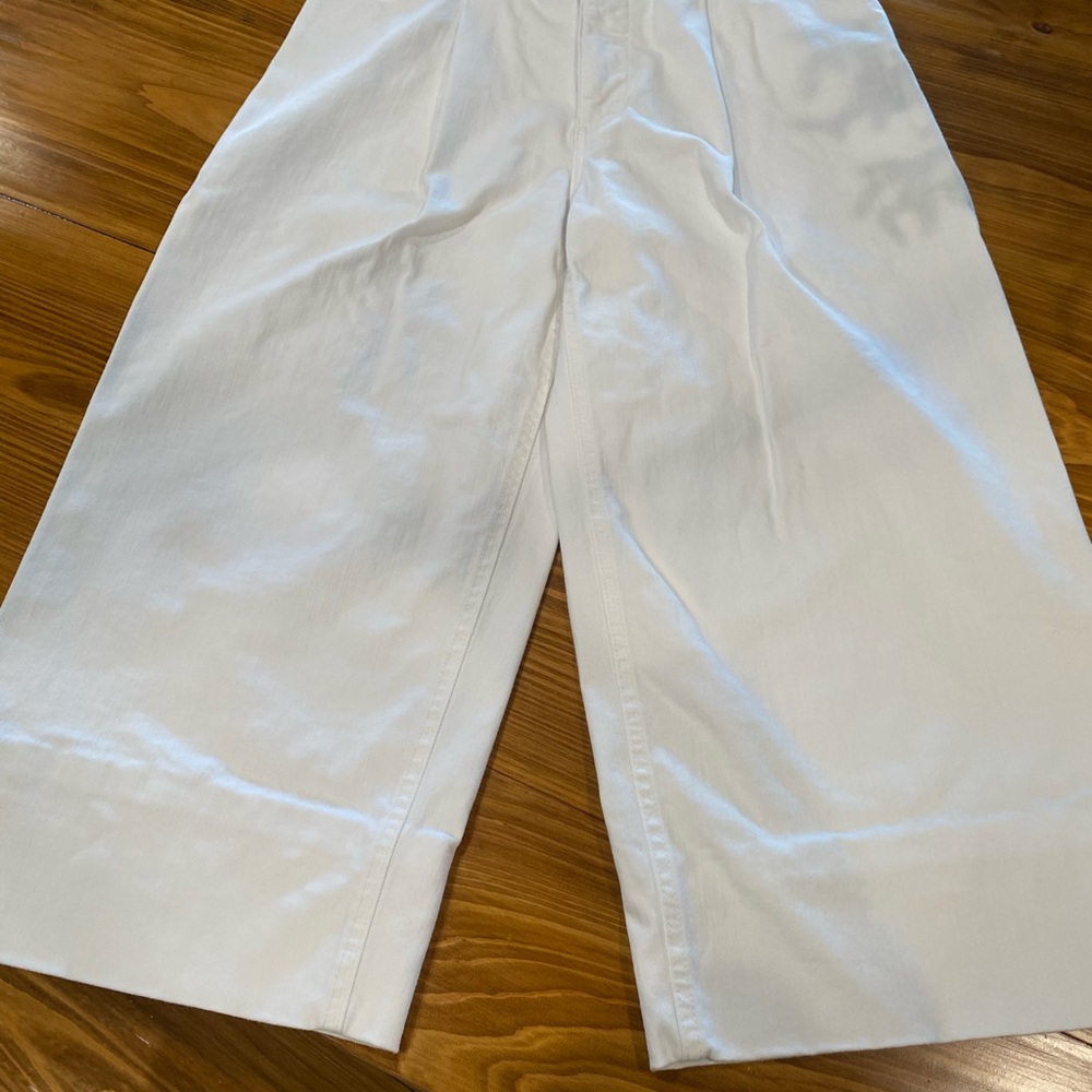 White Wide-Leg Pants